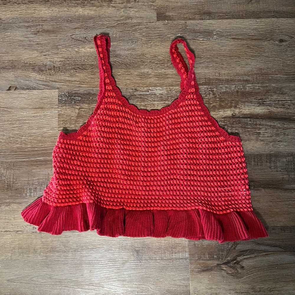 Ae crochet/knit crop top barely worn